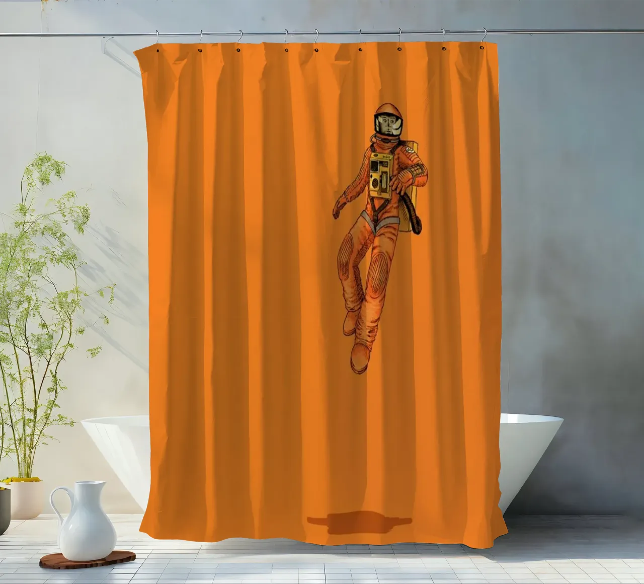 Float out in Space tenda da doccia da Jason Ratliff