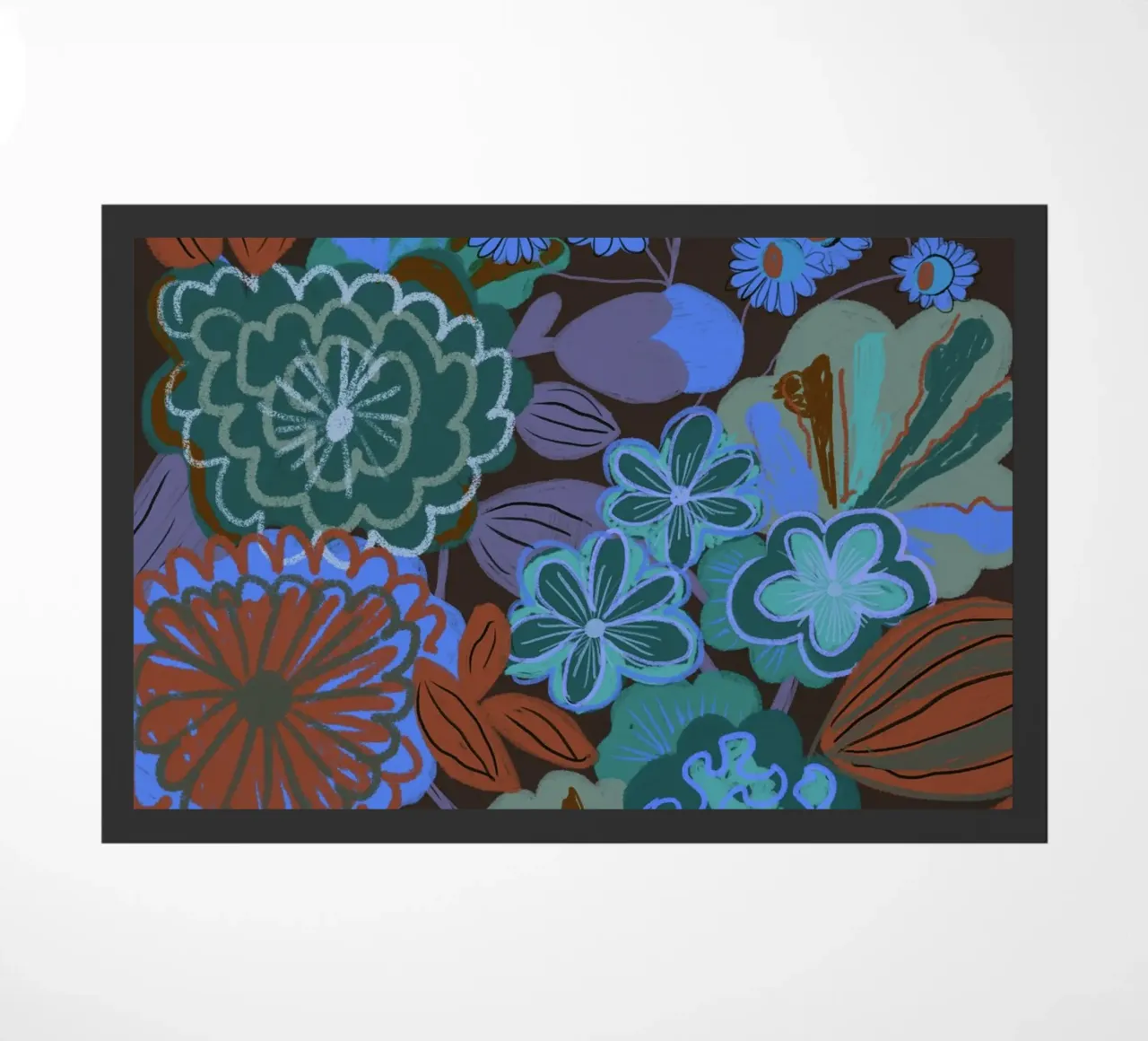 Night garden Fußmatte von GigiRosado