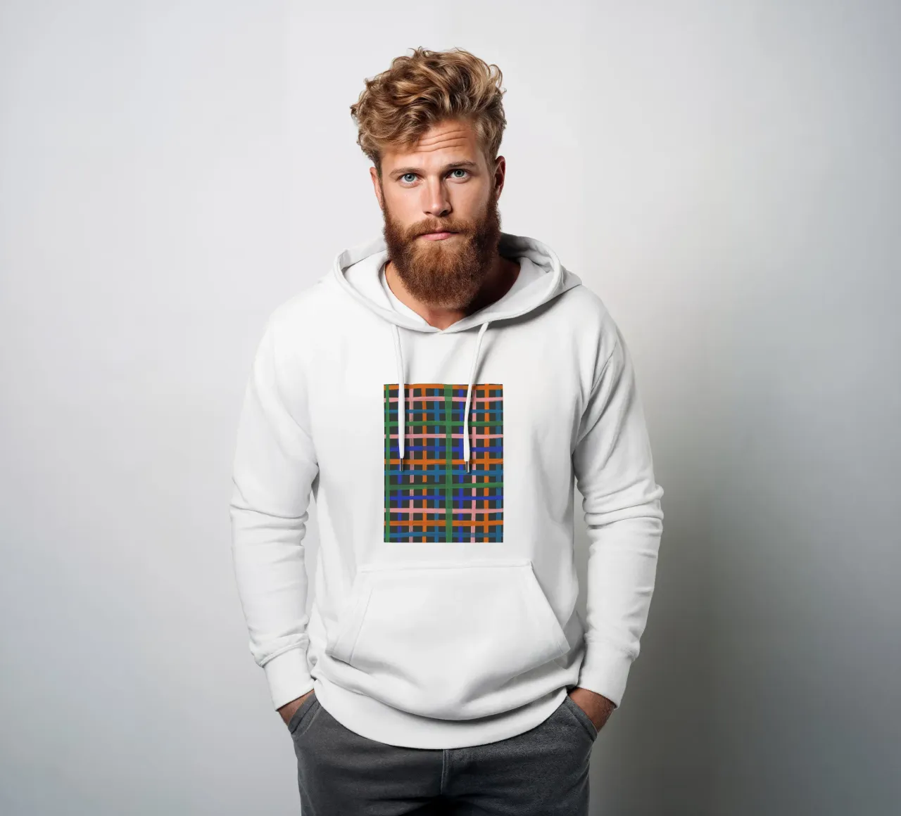 Painted lines felpa con cappuccio da GigiRosado