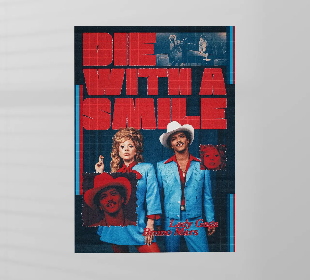 Die with a Smile / Lady Gaga and Bruno Mars pellicola backlit da Attaboy Dsgn