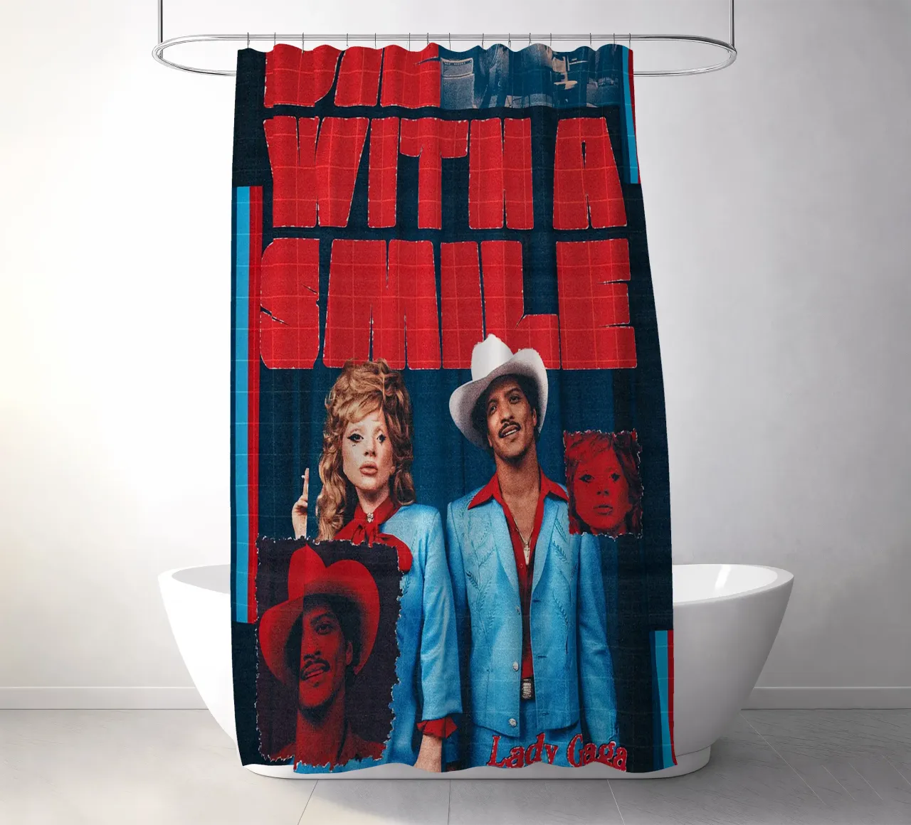 Die with a Smile / Lady Gaga and Bruno Mars tenda da doccia da Attaboy Dsgn