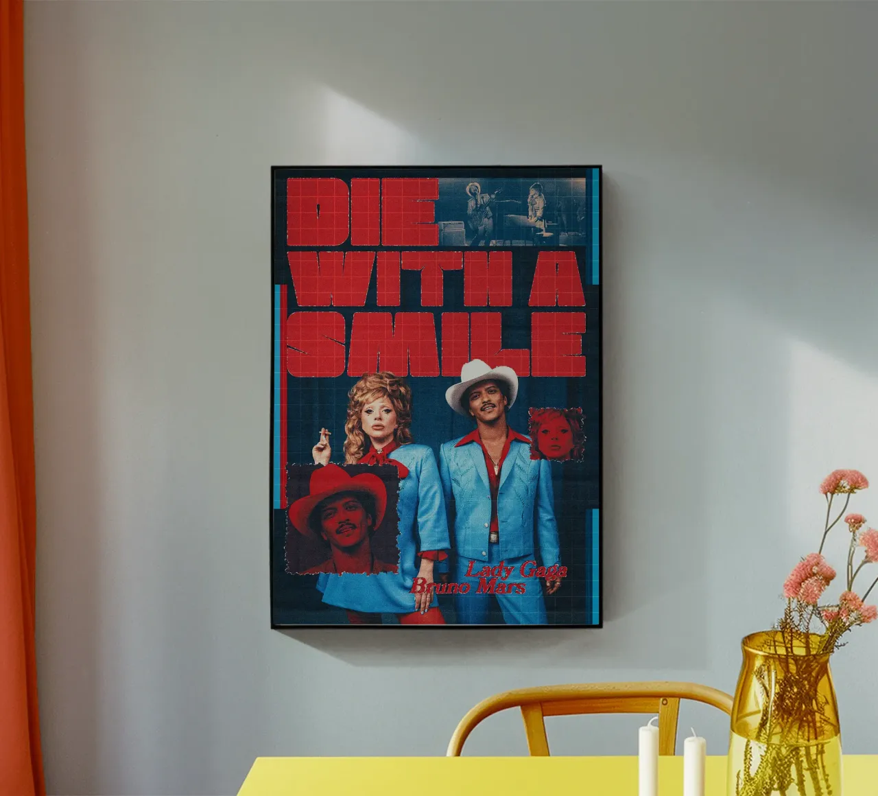 Die with a Smile / Lady Gaga and Bruno Mars plexiglass da Attaboy Dsgn