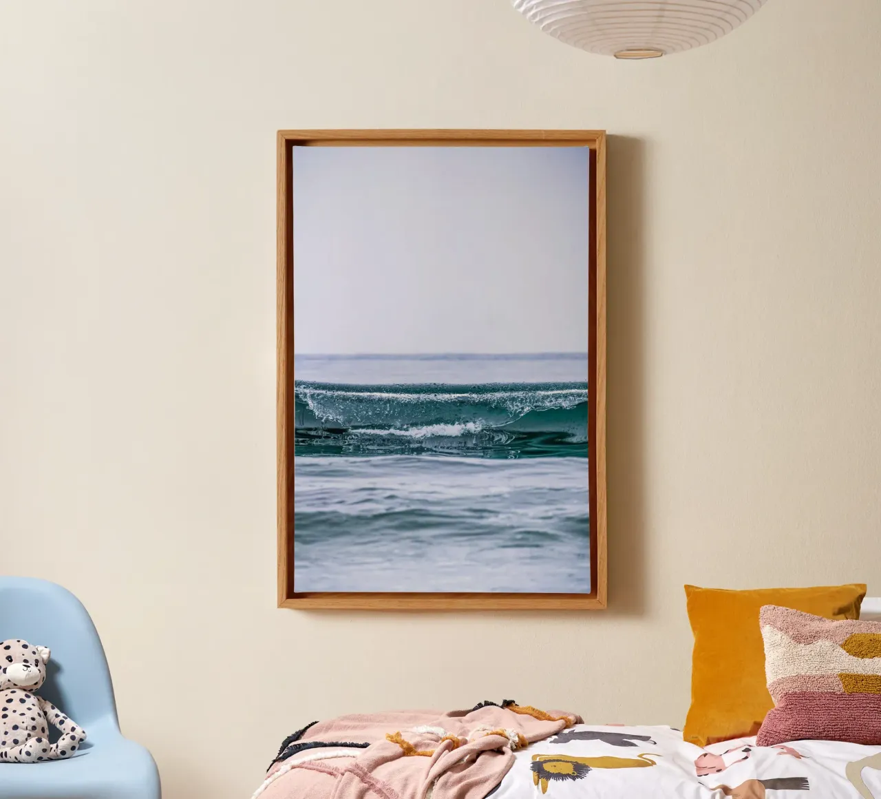 Wave after Wave II canvas with Floater frame by pilotpegasus