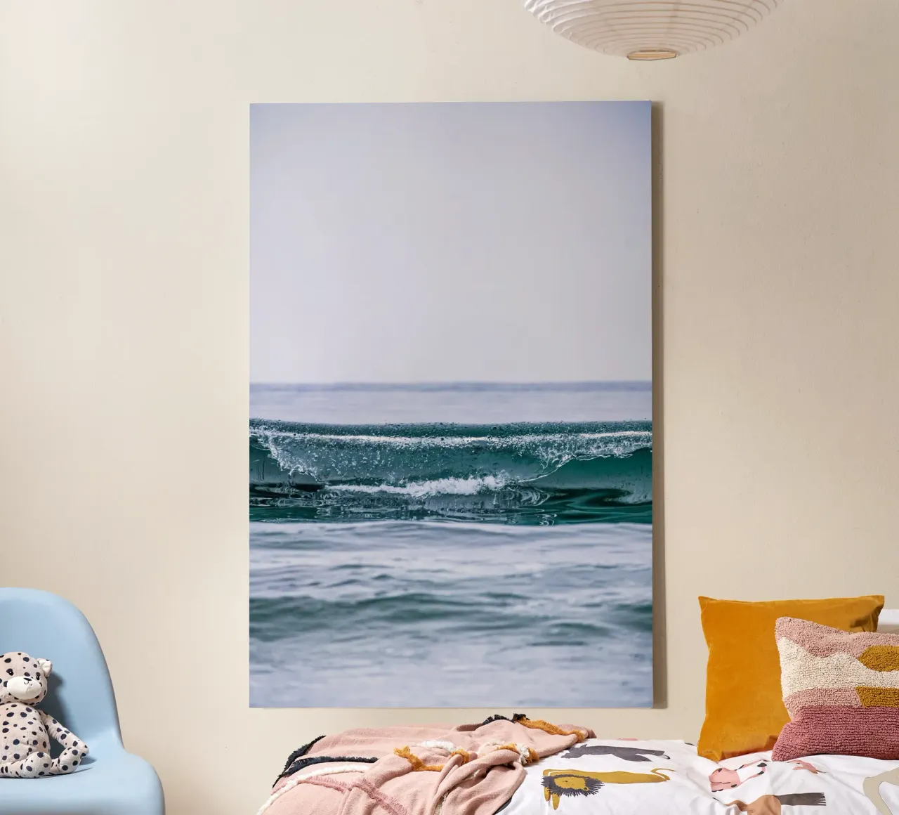 Wave after Wave II canvas with Floater frame by pilotpegasus