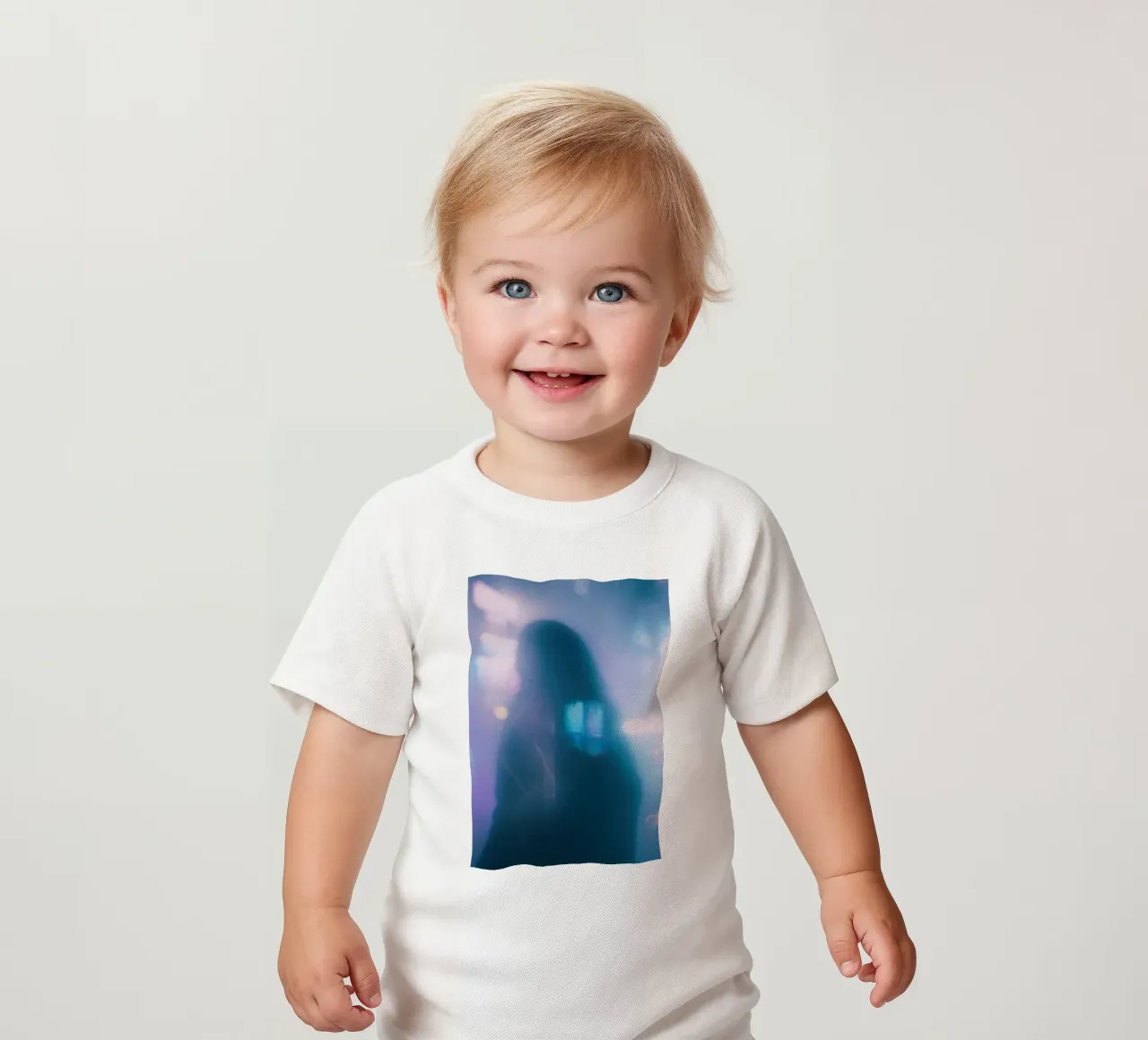 Neon reveries in Tokyo: Urban evanescence baby t-shirt by Le Flou