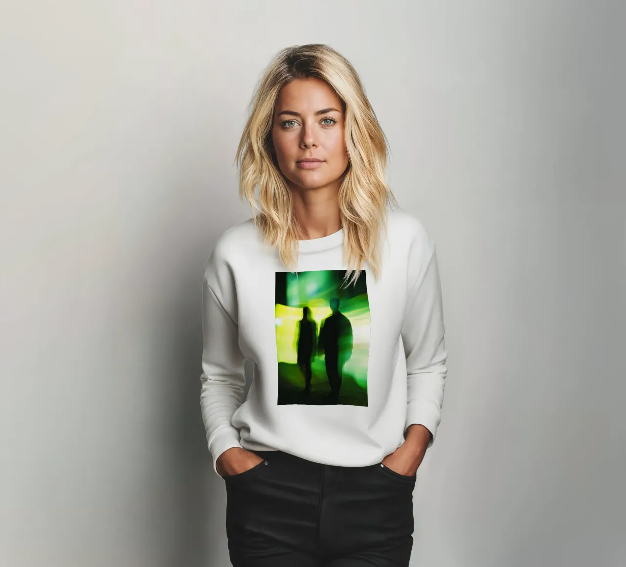 Parijs onder hypnose: Elektrische schaduwen in beweging sweatshirt van Le Flou