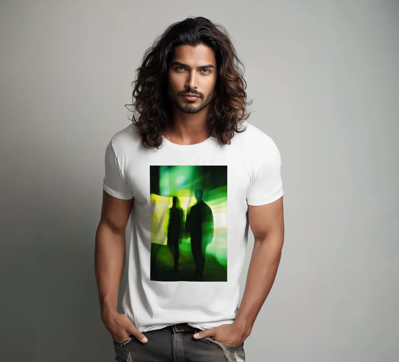 Parijs onder hypnose: Elektrische schaduwen in beweging t-shirt van Le Flou