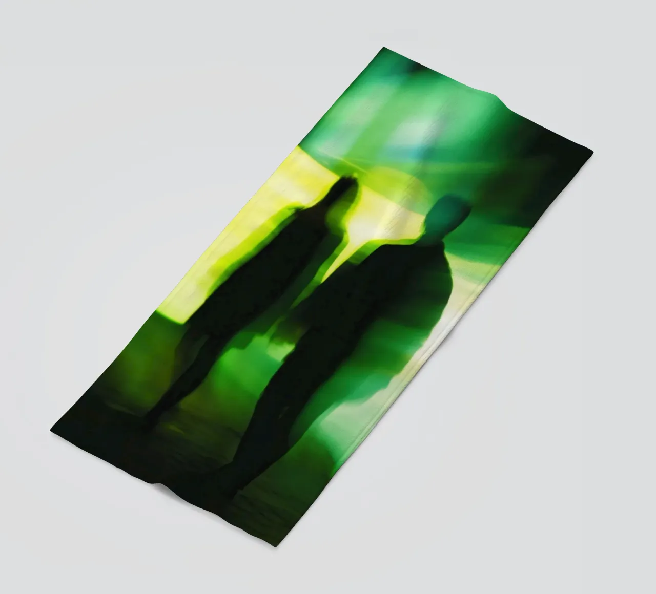 Parijs onder hypnose: Elektrische schaduwen in beweging strandhanddoek van Le Flou