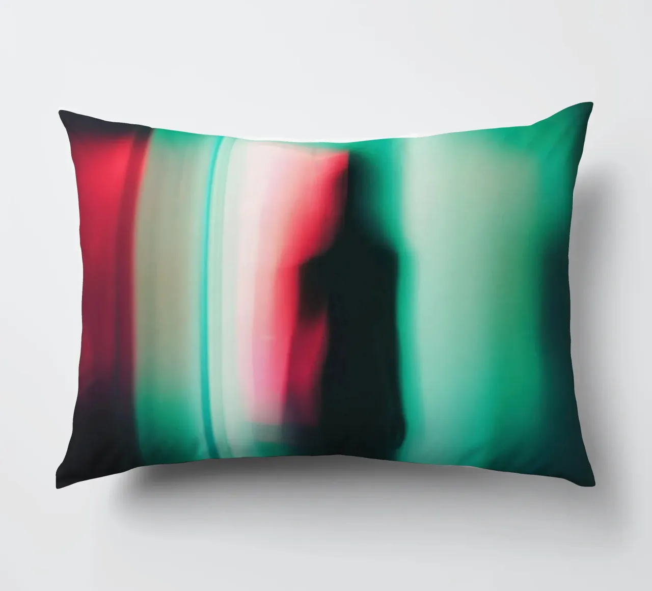 Berlin spectral: Light and shadow in the corridor of time decorative cushion by Le Flou