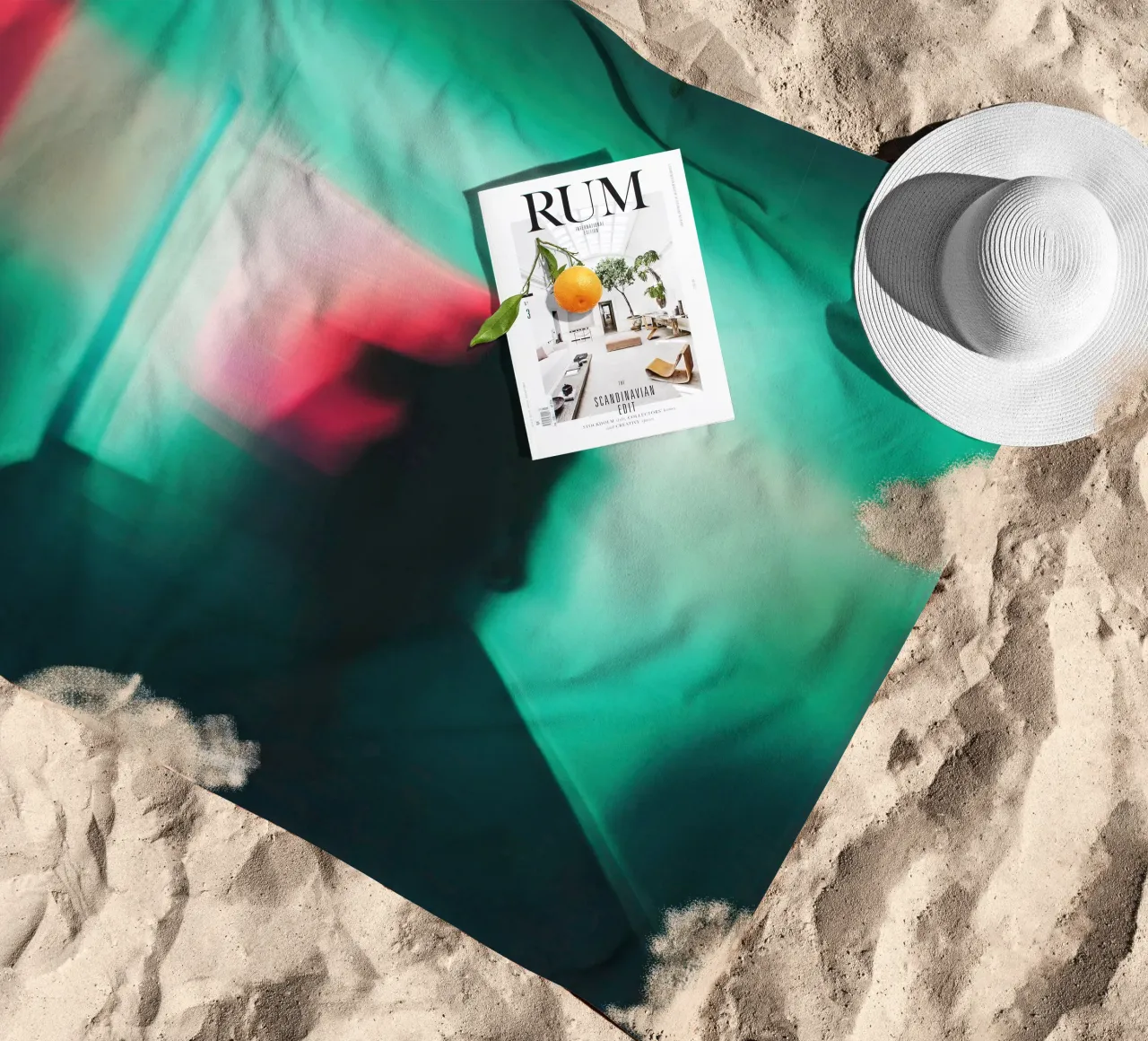 Berlin spectral: Light and shadow in the corridor of time beach towel by Le Flou