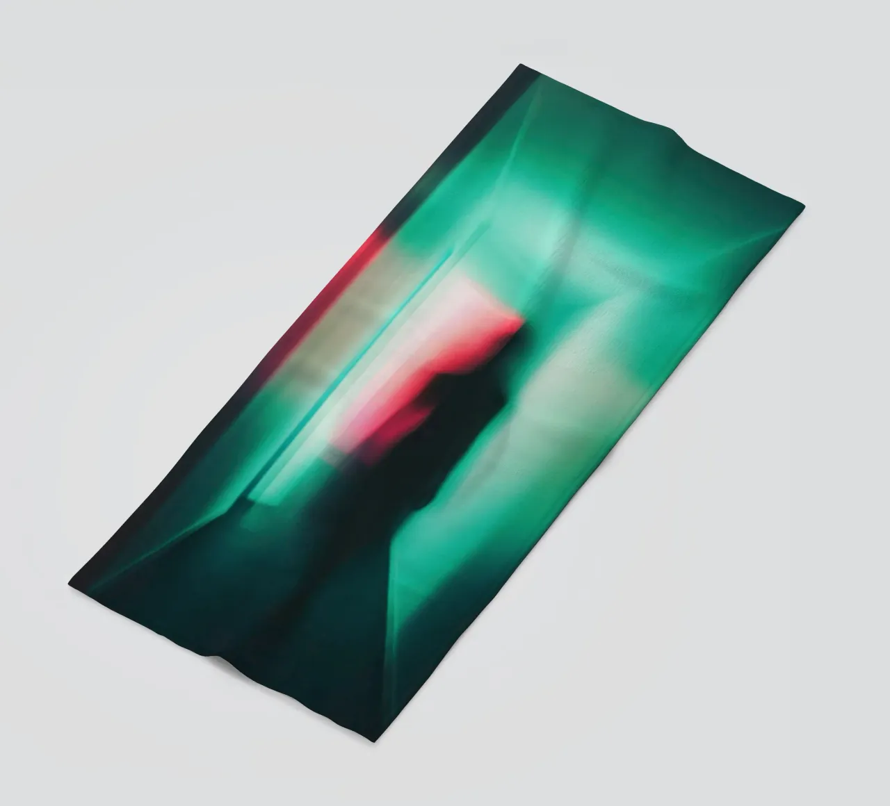 Berlin spectral: Light and shadow in the corridor of time beach towel by Le Flou
