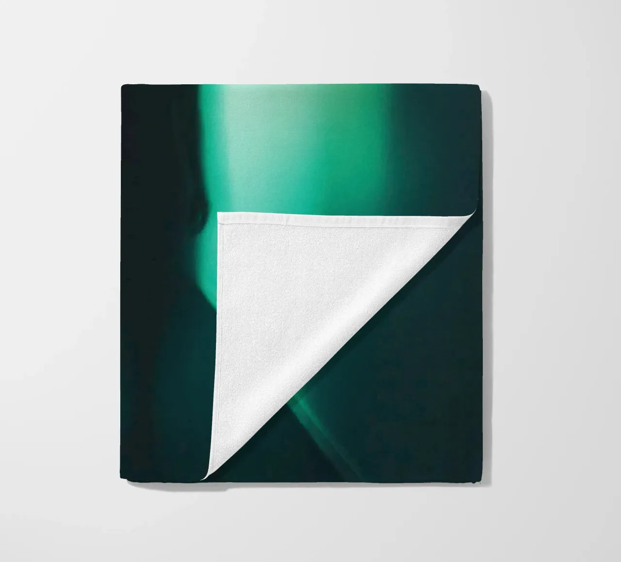 Berlin spectral: Light and shadow in the corridor of time beach towel by Le Flou