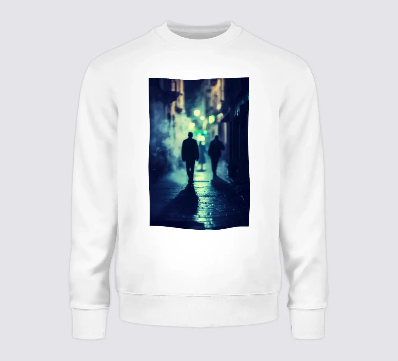 New York, tussen schaduwen en mist: de roep van de nacht sweatshirt van Le Flou