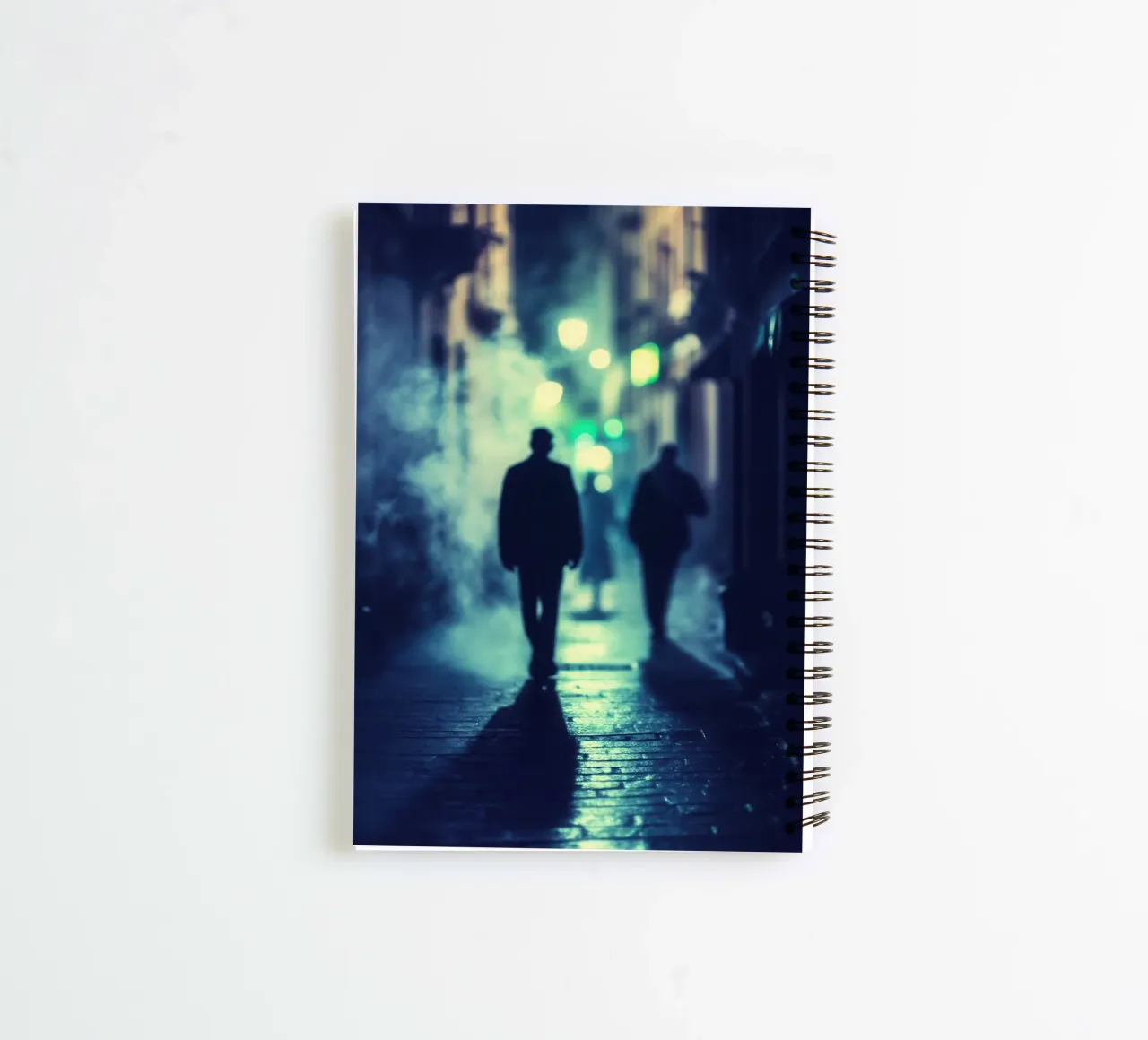 New York, between shadows and mist: The call of the night spiral notebook by Le Flou