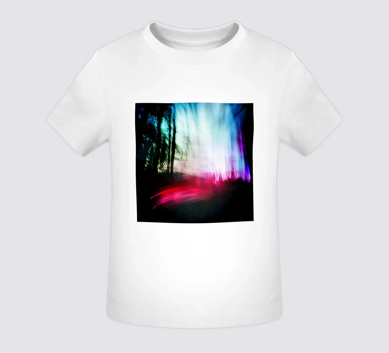 Electric forest in Montreal: When nature dances baby t-shirt by Le Flou