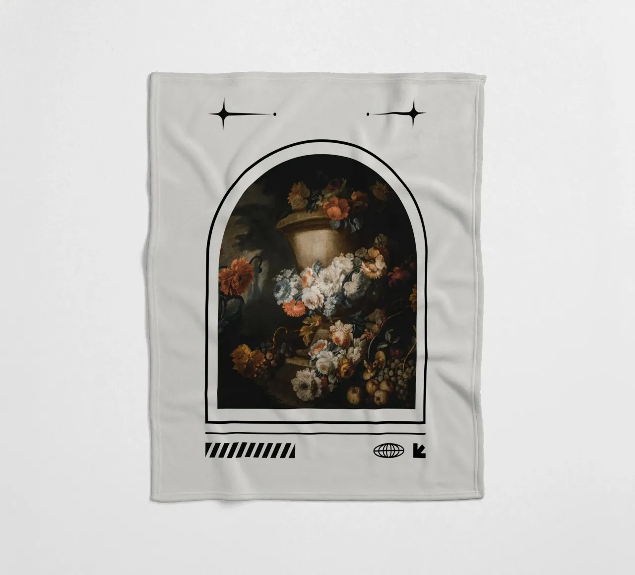 TIMELESS ABUNDANCE" coperta in pile da Einfach Uebel
