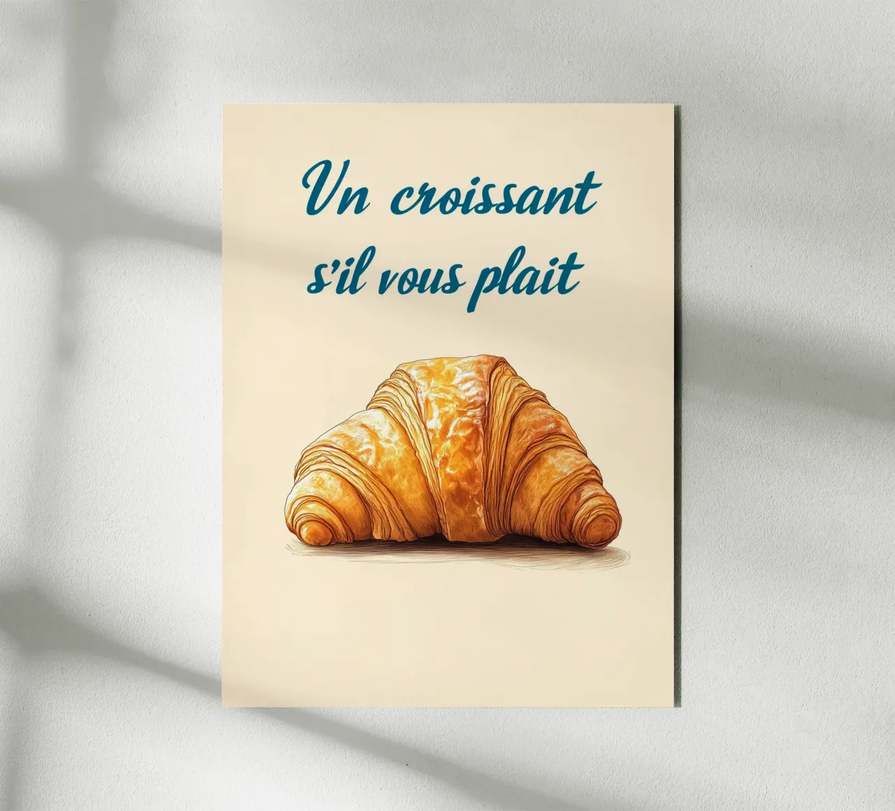 Un croissant per favore alluminio dibond da Spice & Style