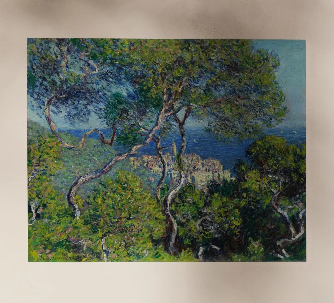 Claude Monet - Bordighera pellicola backlit da Timeless Artworks