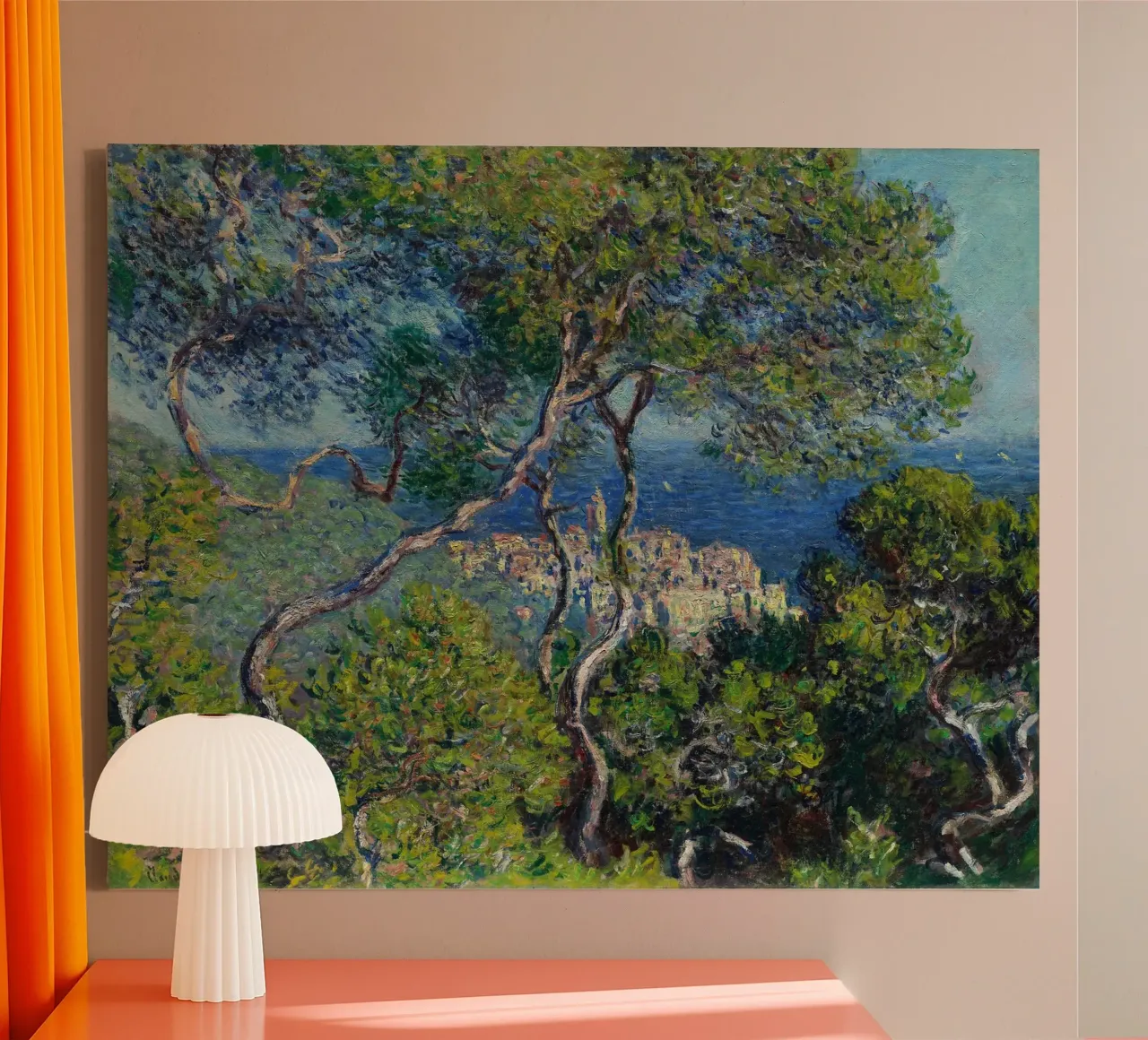 Claude Monet - Bordighera tela con Cornice a cassetta da Timeless Artworks