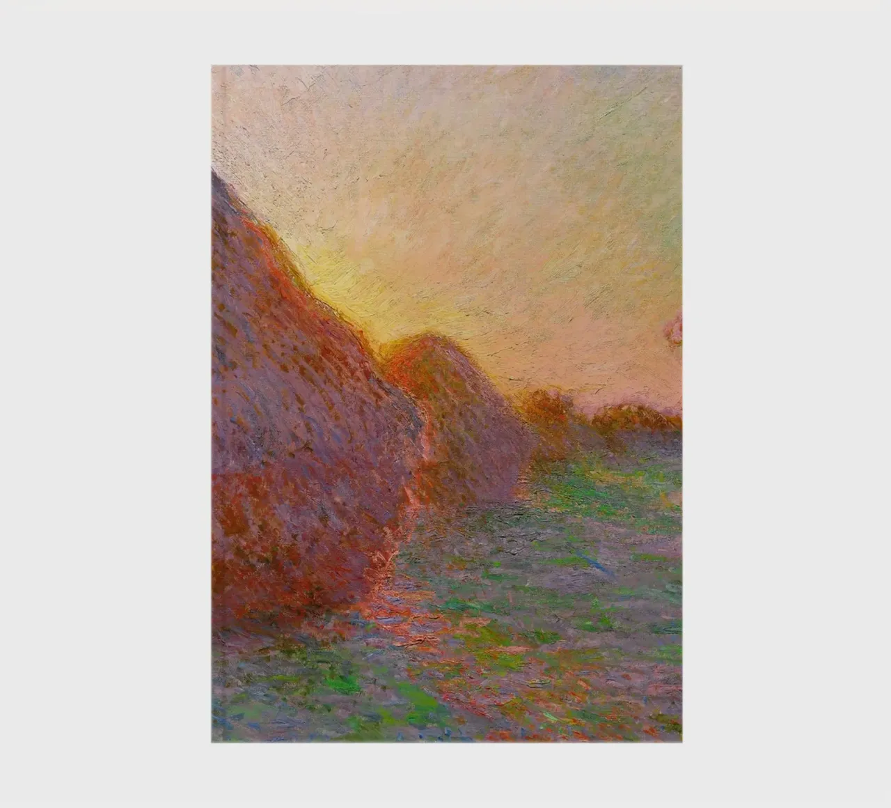 Claude Monet - Haystacks notebook by Timeless Artworks
