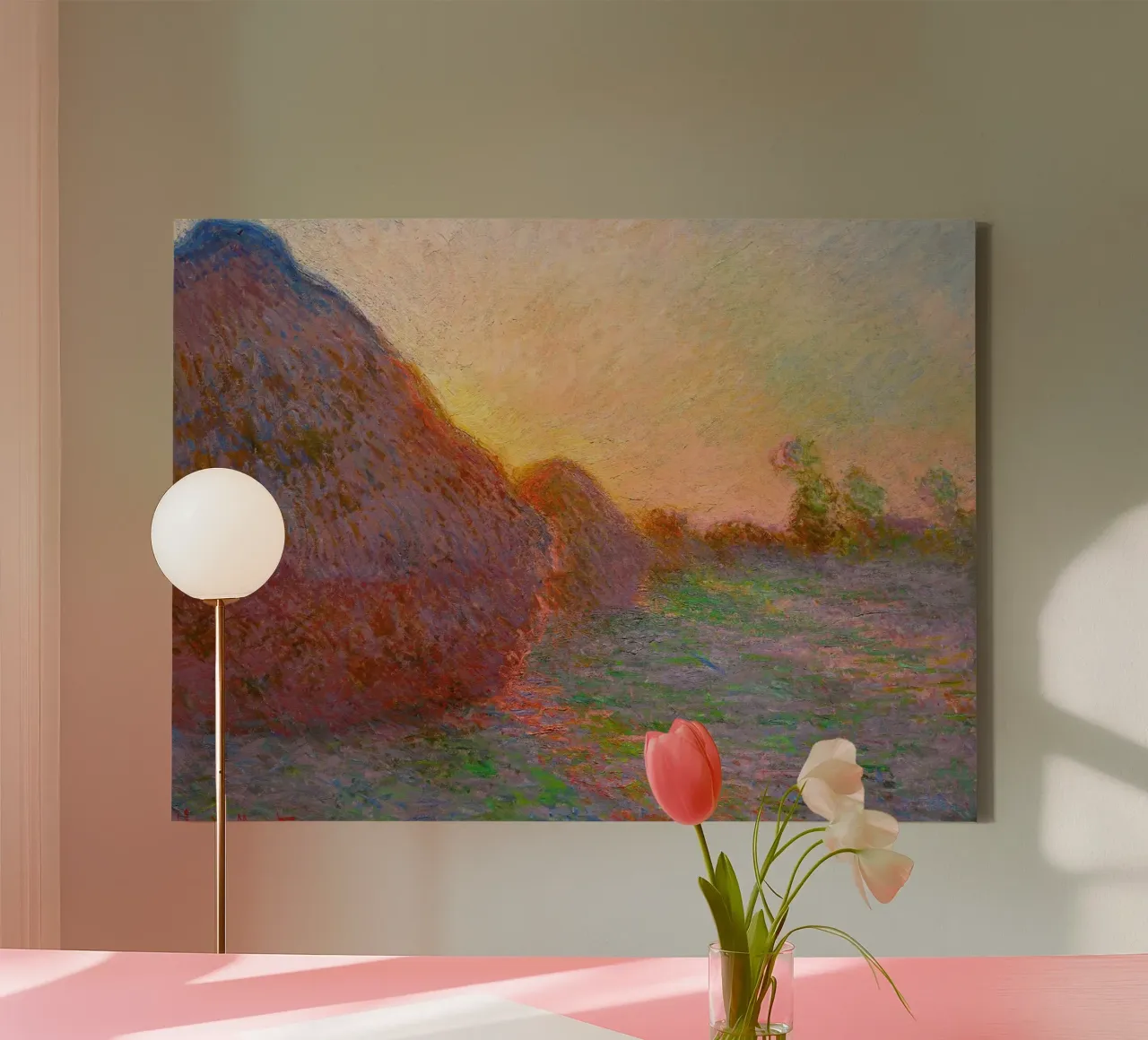 Claude Monet - Haystacks canvas by Timeless Artworks