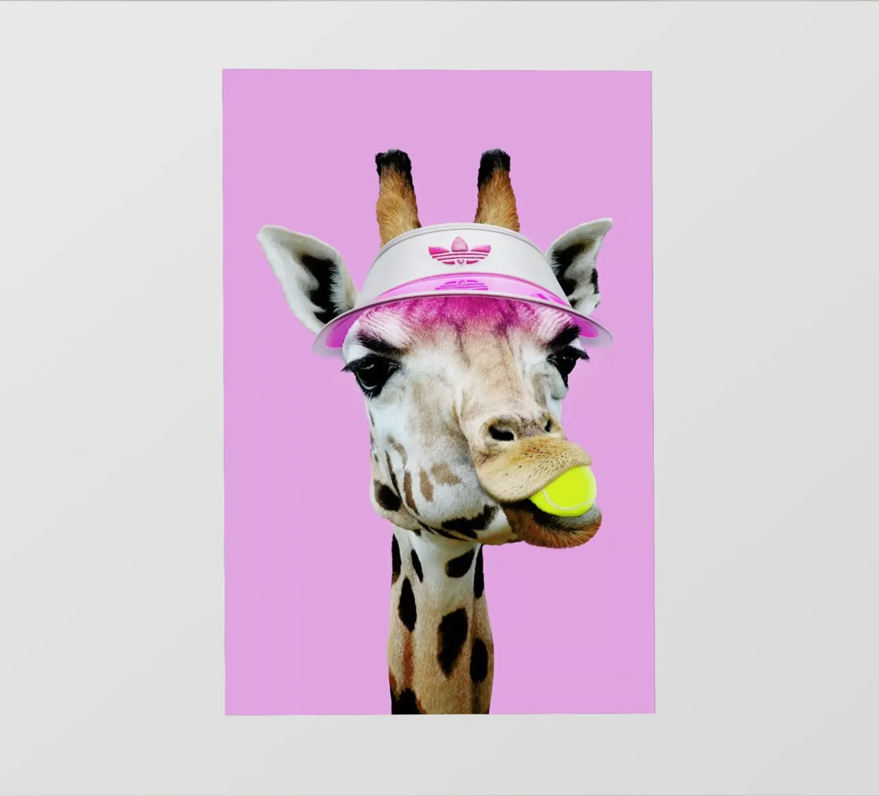 Tennis Giraffe backlit film by Jonas Loose