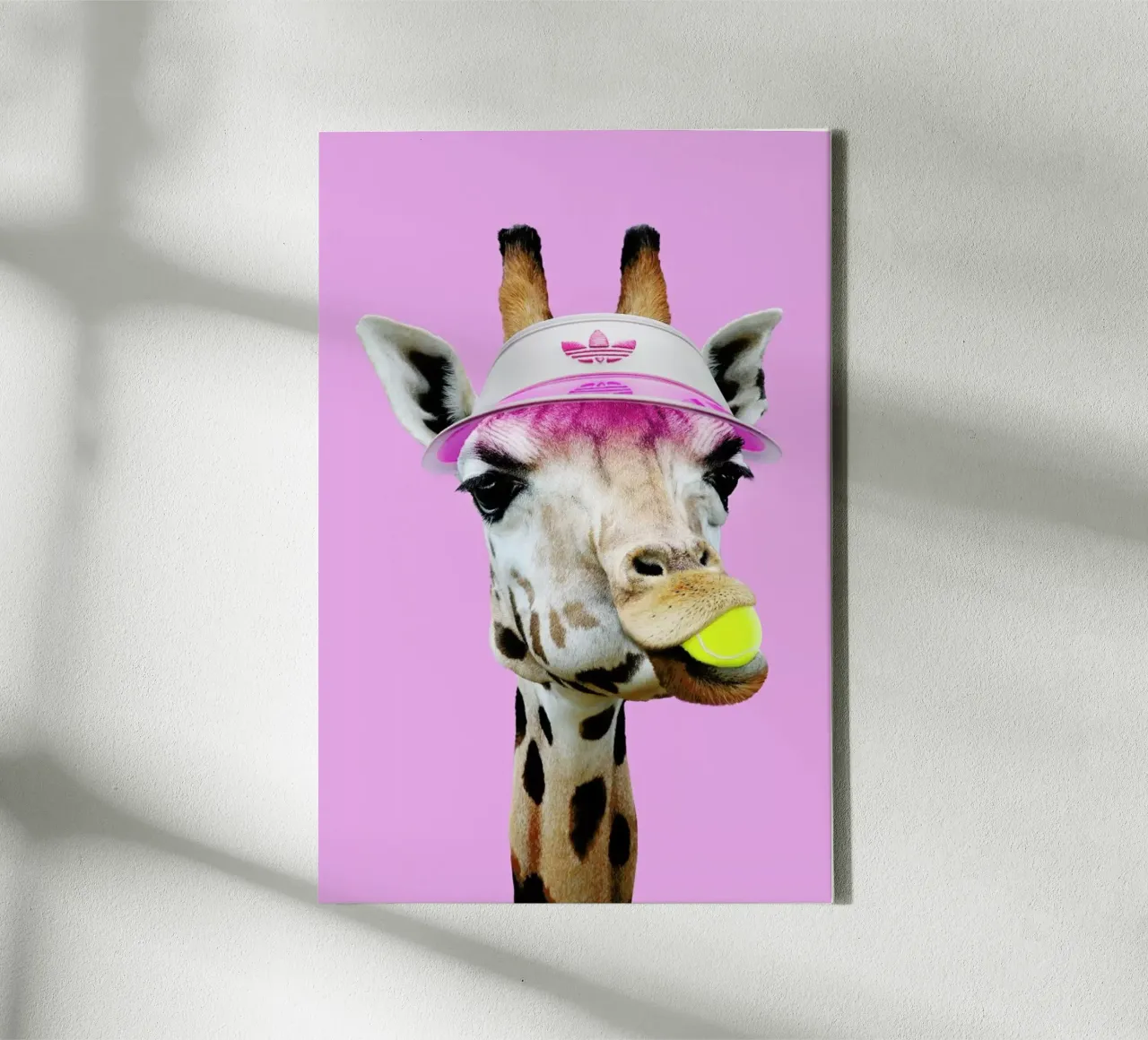 Tennis Giraffe canvas by Jonas Loose
