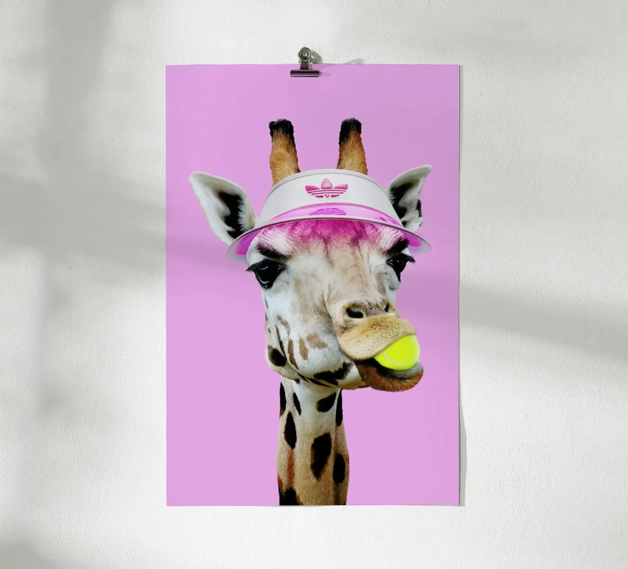 Tennis Giraffe hahnemühle by Jonas Loose