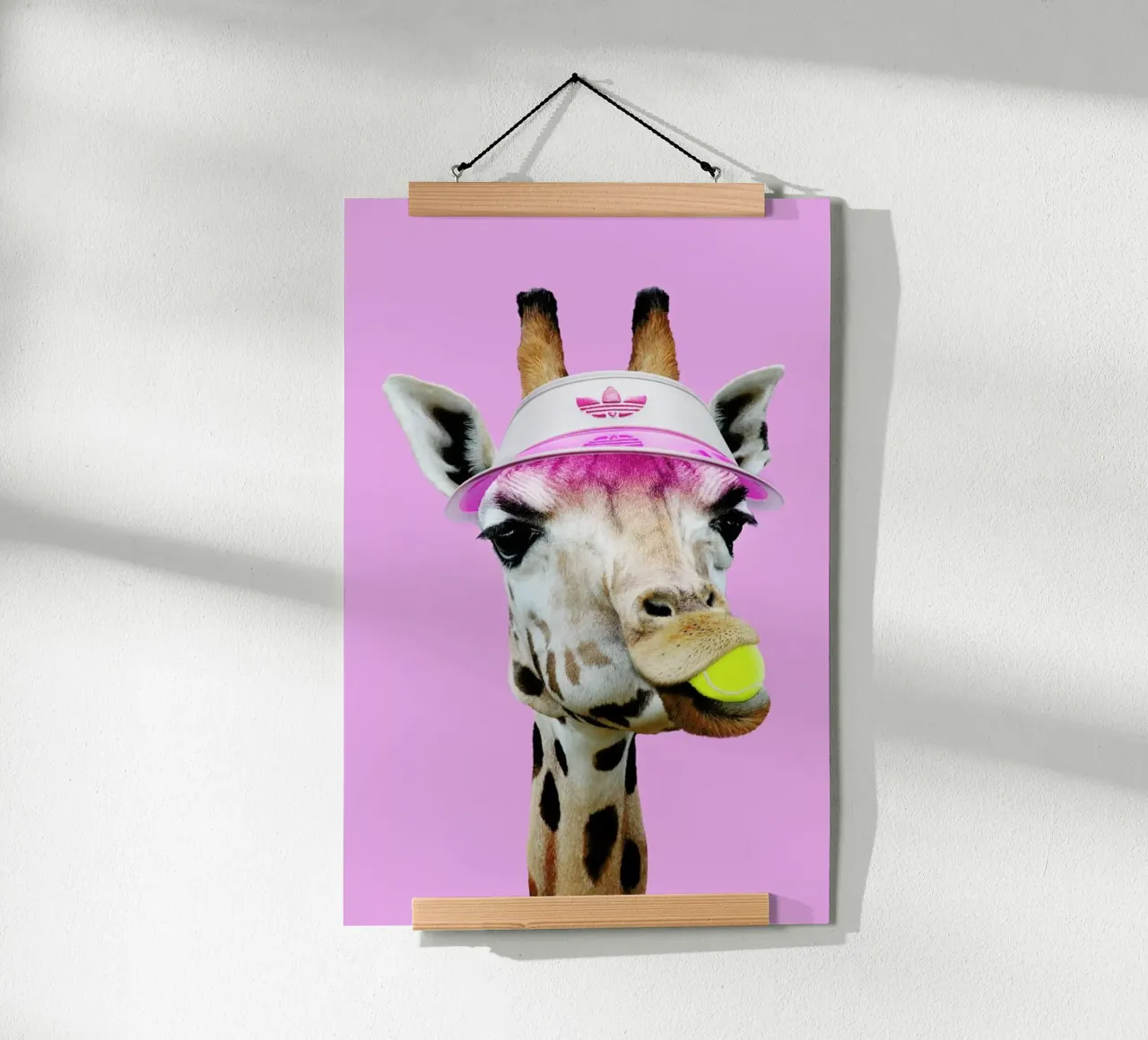 Tennis Giraffe hahnemühle by Jonas Loose