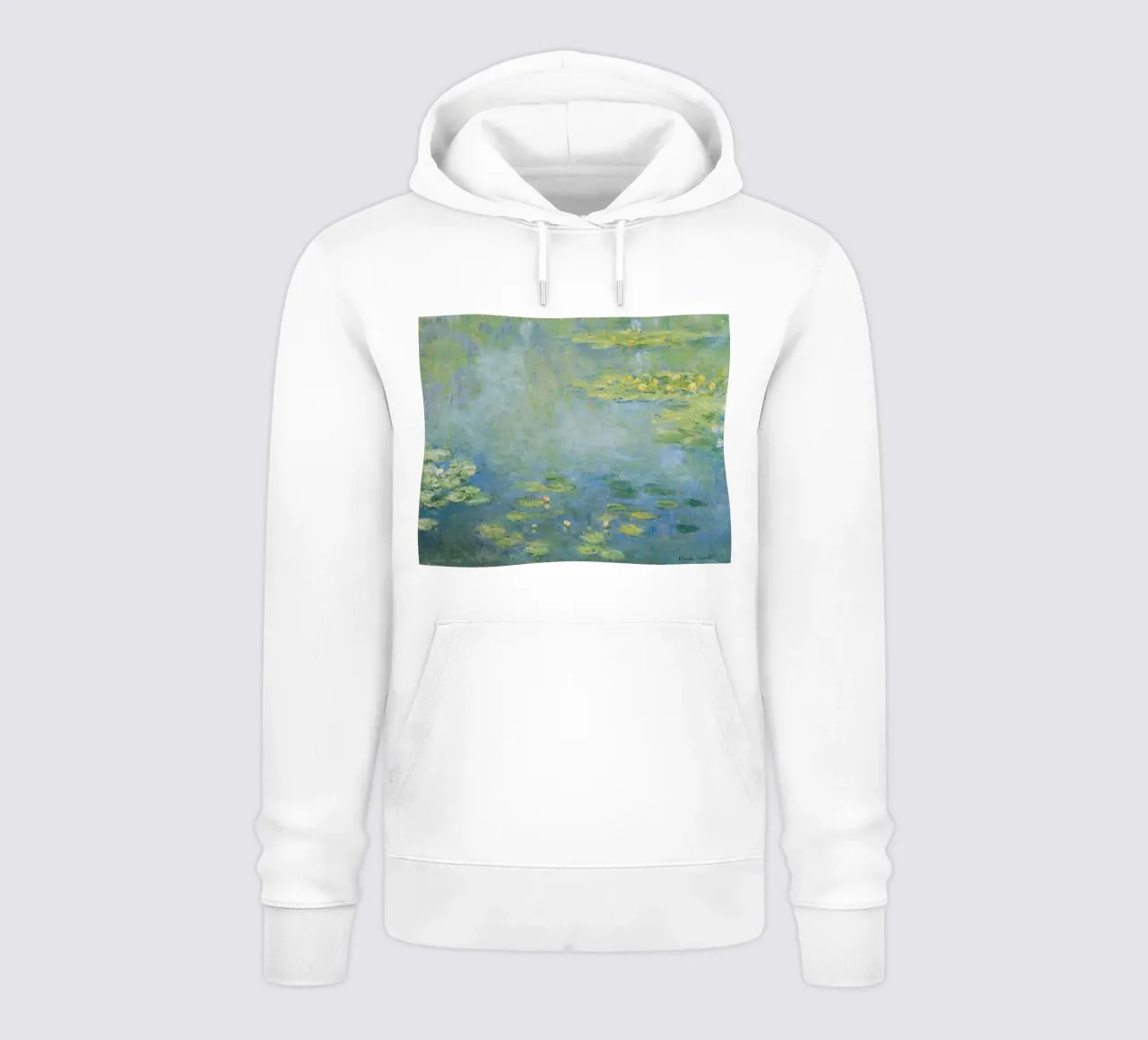 Claude Monet - Ninfee felpa con cappuccio da Timeless Artworks