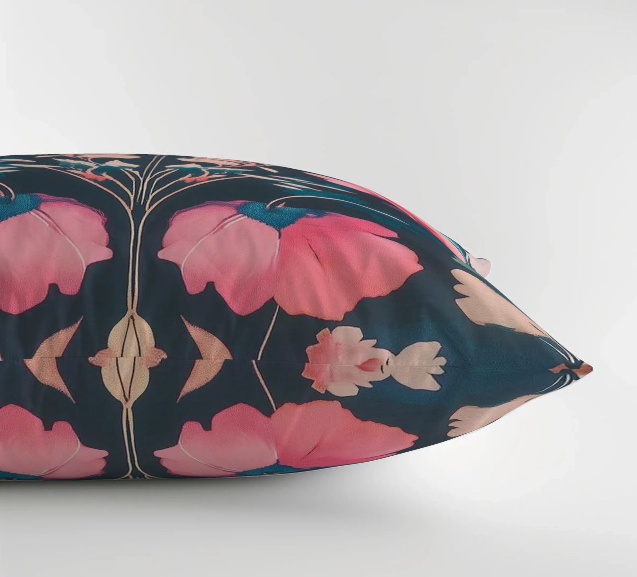 William Morris Pastel blossom splendour decorative cushion by Carinaprint