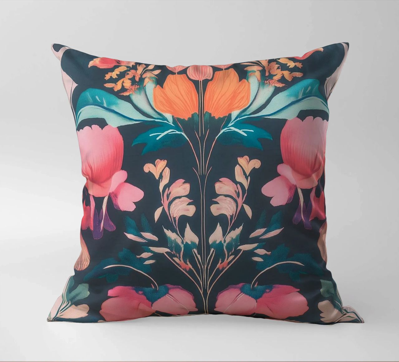 William Morris Pastel blossom splendour decorative cushion by Carinaprint