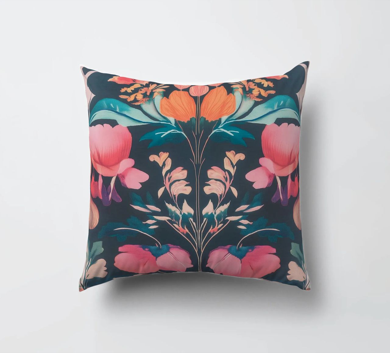 William Morris Pastel blossom splendour decorative cushion by Carinaprint