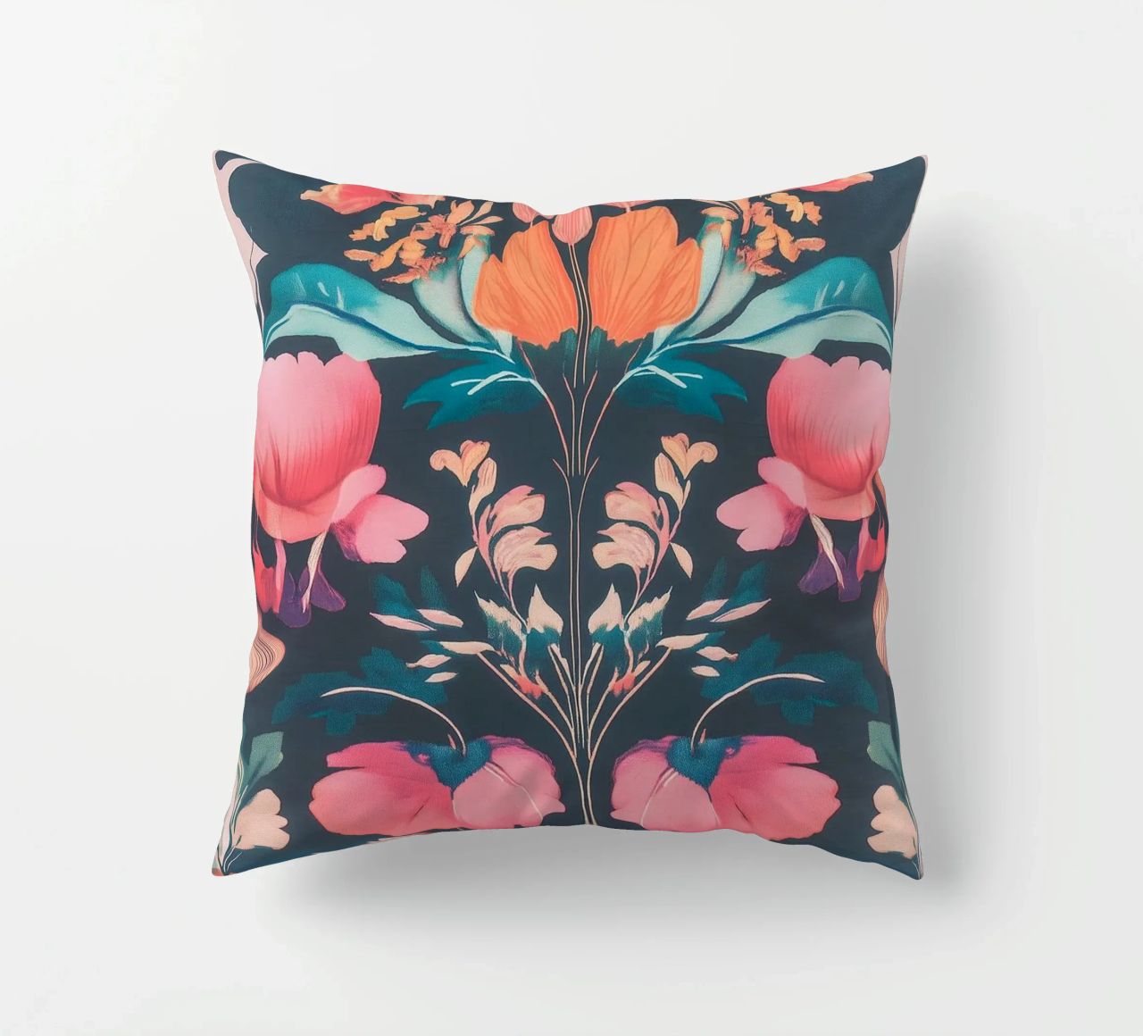 William Morris Pastel blossom splendour decorative cushion by Carinaprint