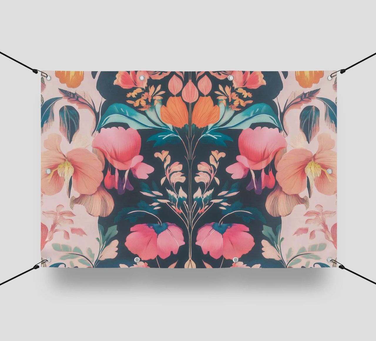 William Morris Splendore di fiori in pastello telo in pvc da Carinaprint
