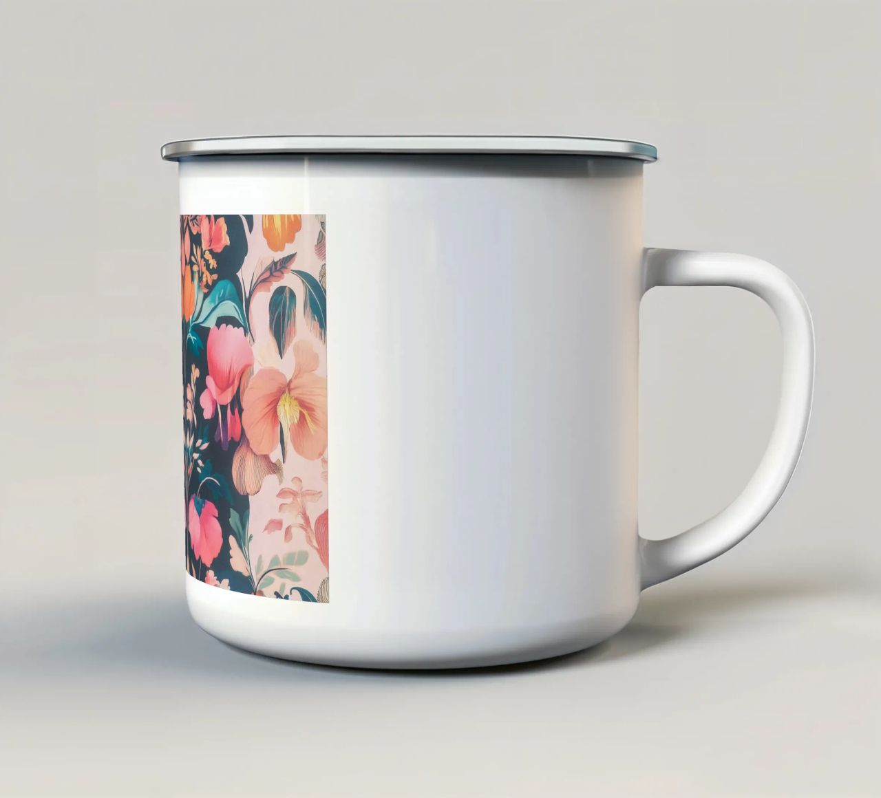 William Morris Splendore di fiori in pastello tazza in smalto da Carinaprint