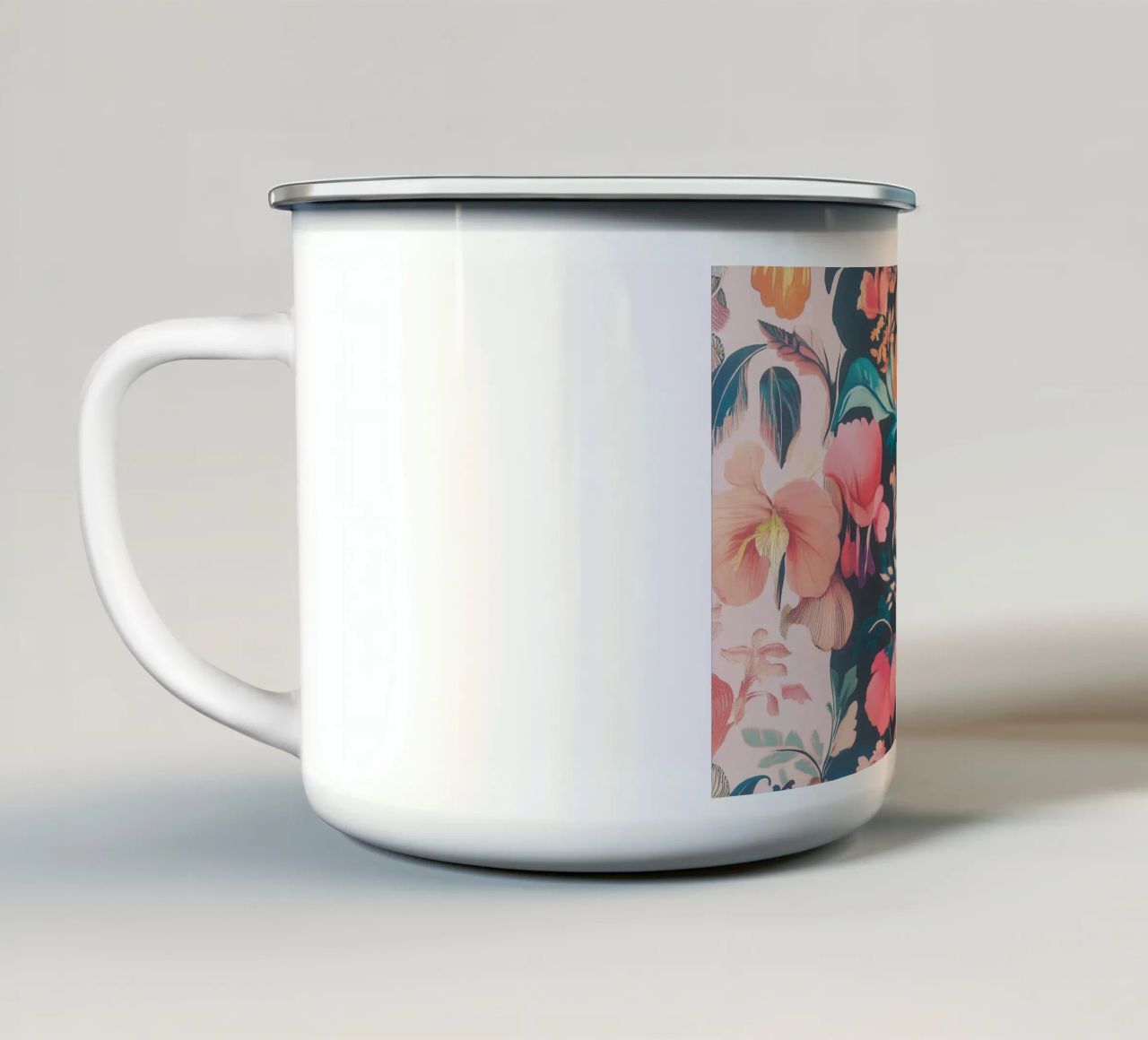 William Morris Splendore di fiori in pastello tazza in smalto da Carinaprint