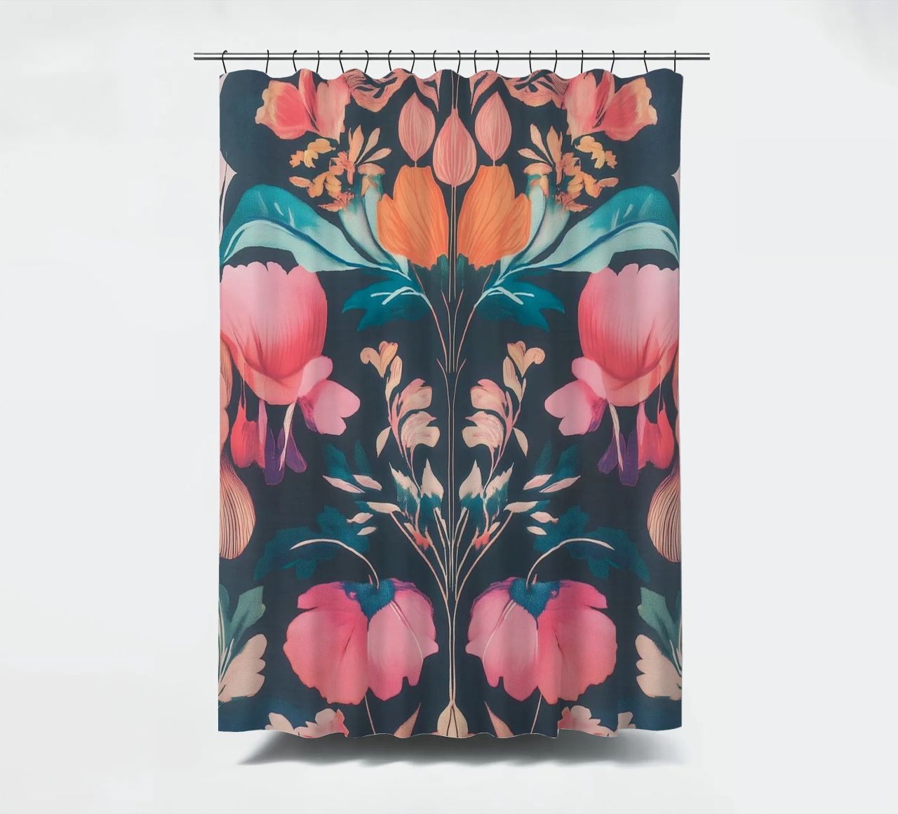 William Morris Splendore di fiori in pastello tenda da doccia da Carinaprint