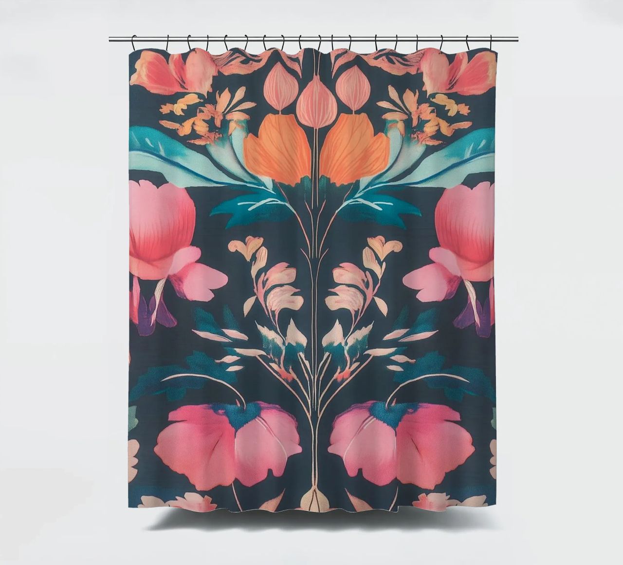 William Morris Splendore di fiori in pastello tenda da doccia da Carinaprint