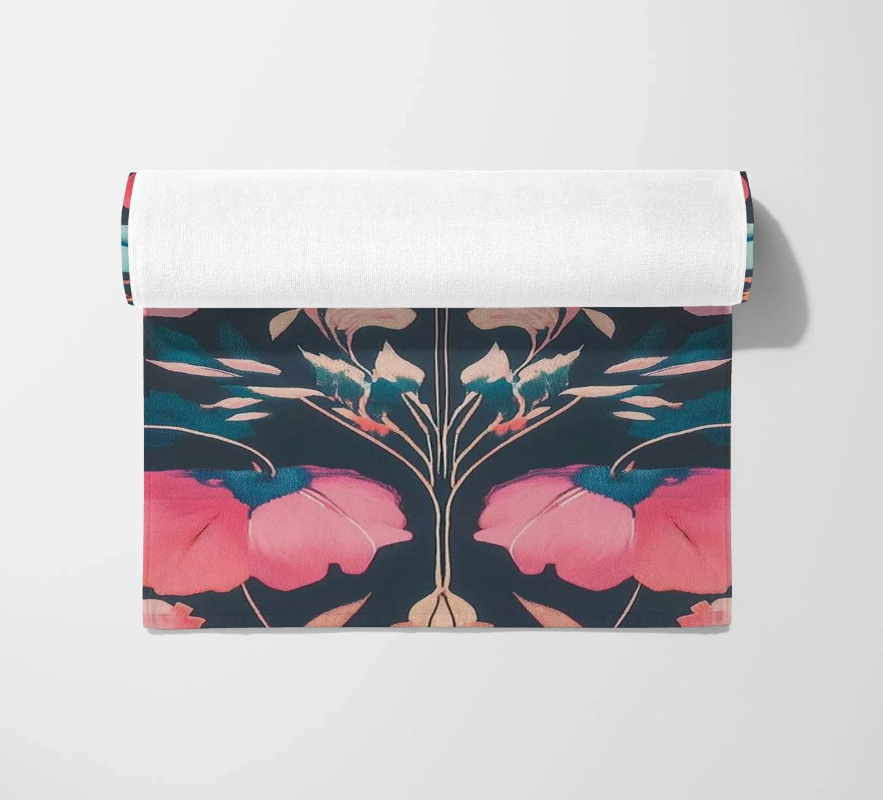 William Morris Splendore di fiori in pastello telo mare da Carinaprint