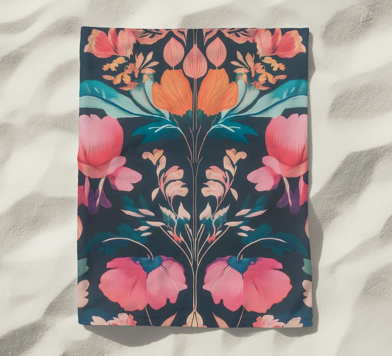 William Morris Splendore di fiori in pastello telo mare da Carinaprint