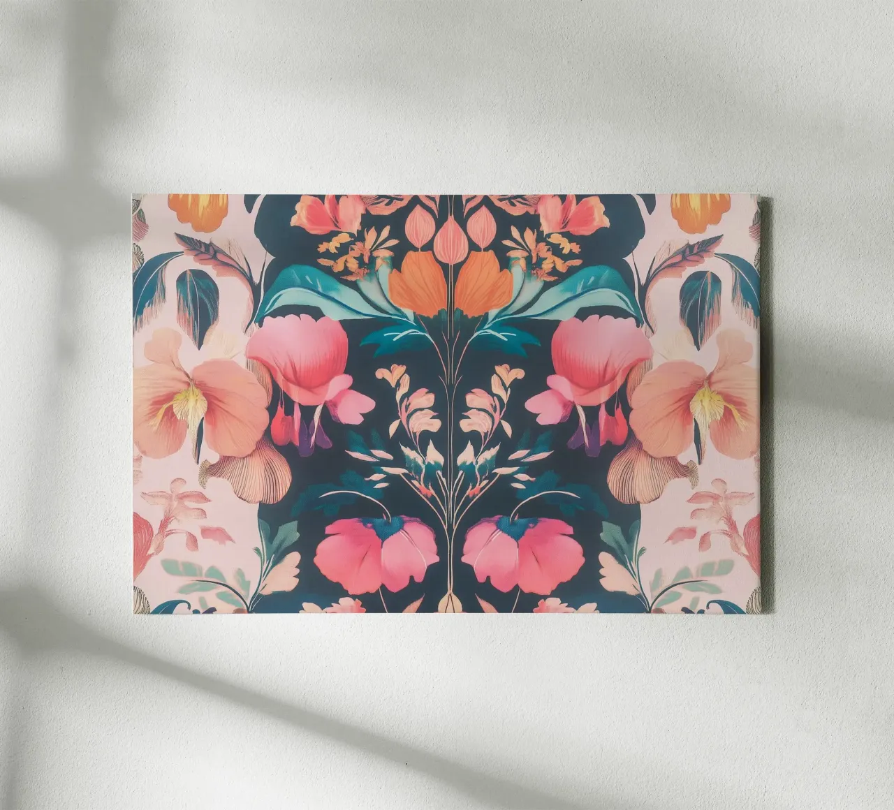 William Morris Splendore di fiori in pastello tela con Cornice a cassetta da Carinaprint