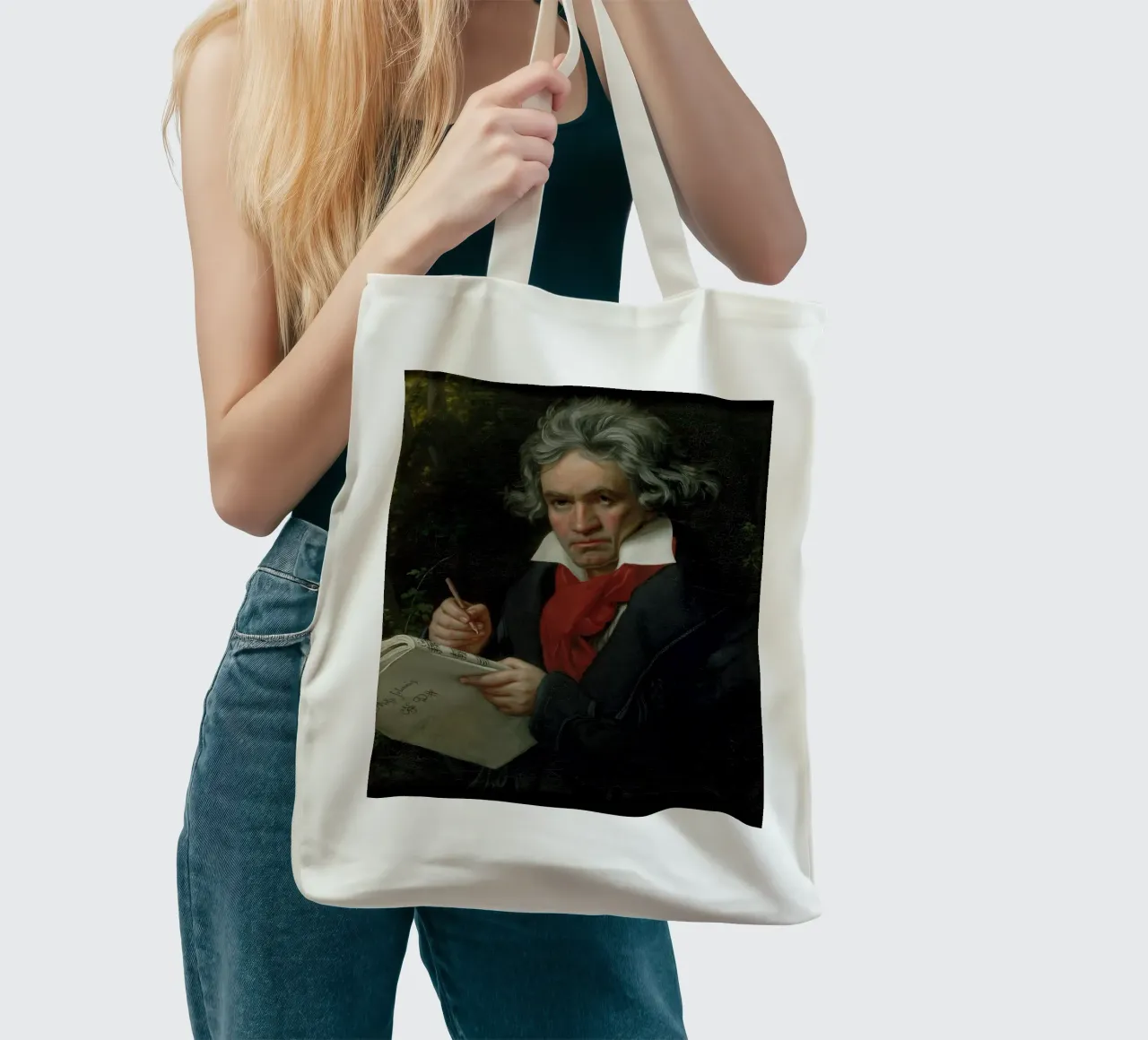 Ludwig van Beethoven tote bag by Timeless Artworks