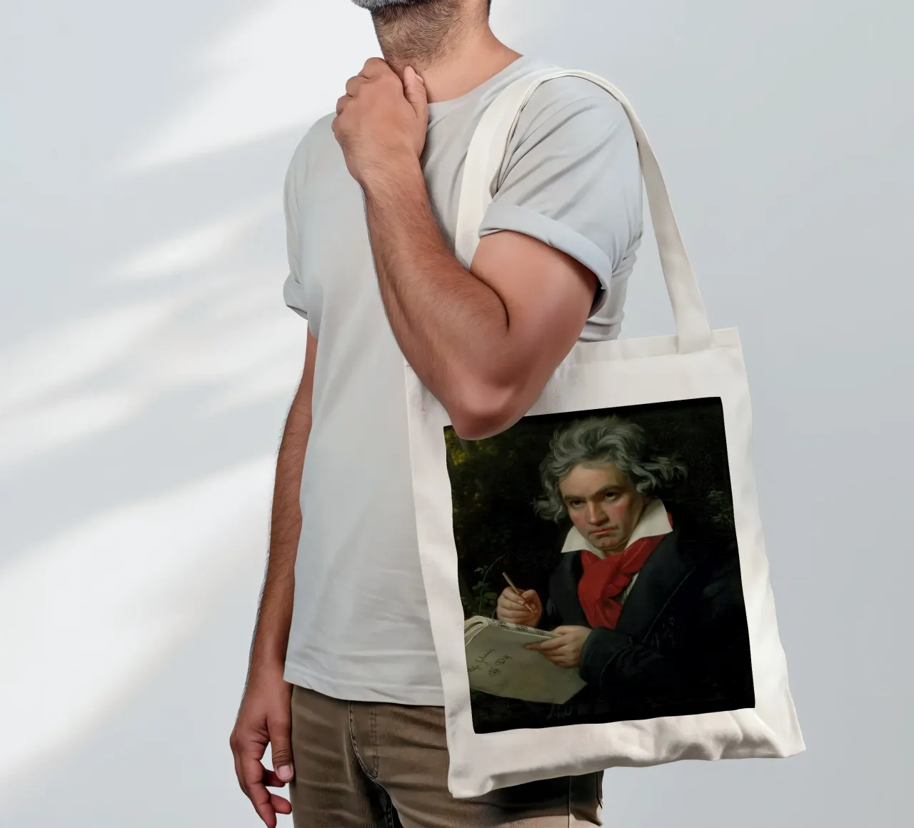Ludwig van Beethoven tote bag by Timeless Artworks