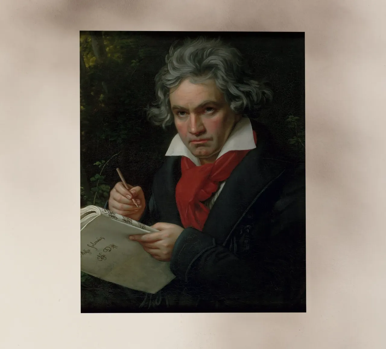 Ludwig van Beethoven pellicola backlit da Timeless Artworks
