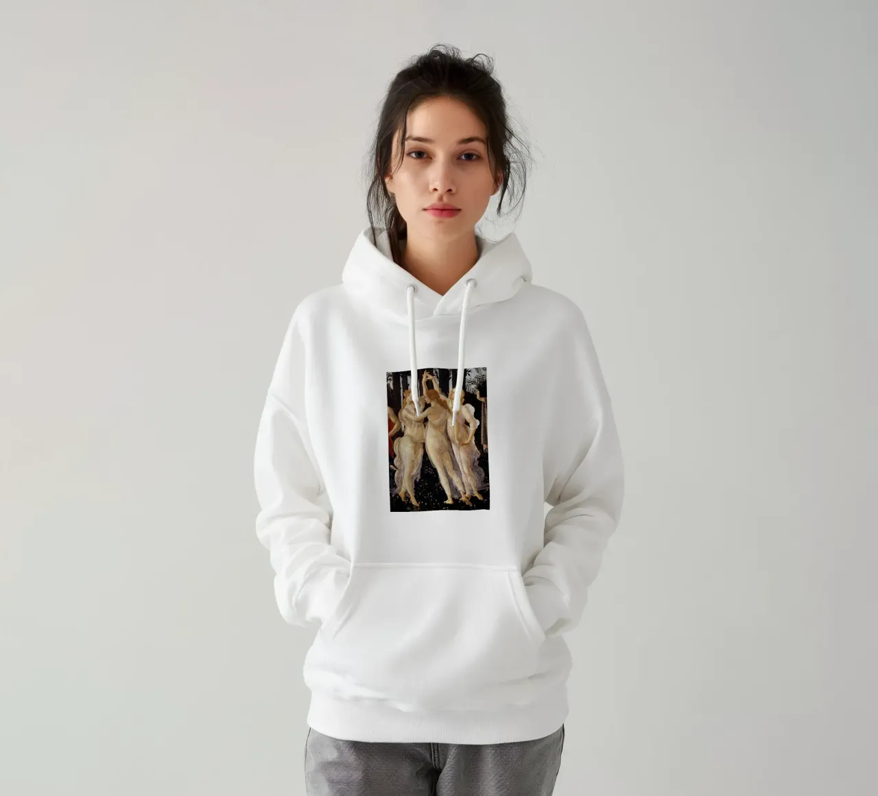 Le tre grazie - Botticelli felpa con cappuccio da Timeless Artworks