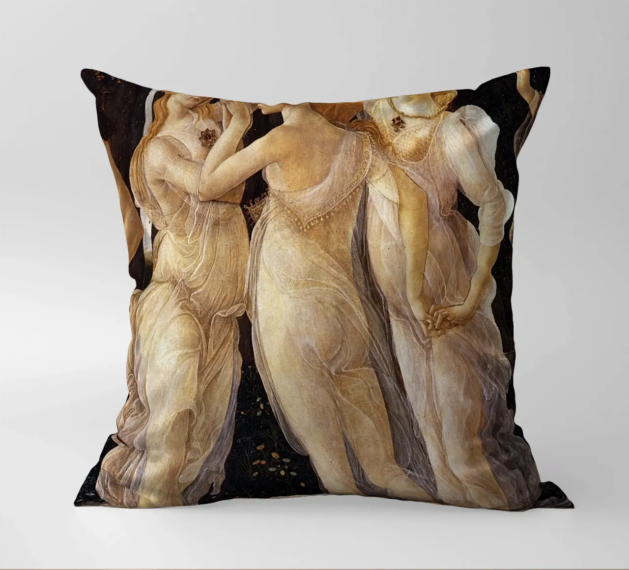 Le tre grazie - Botticelli cuscino da Timeless Artworks