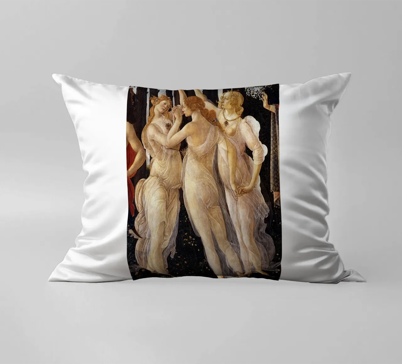 Le tre grazie - Botticelli cuscino da Timeless Artworks