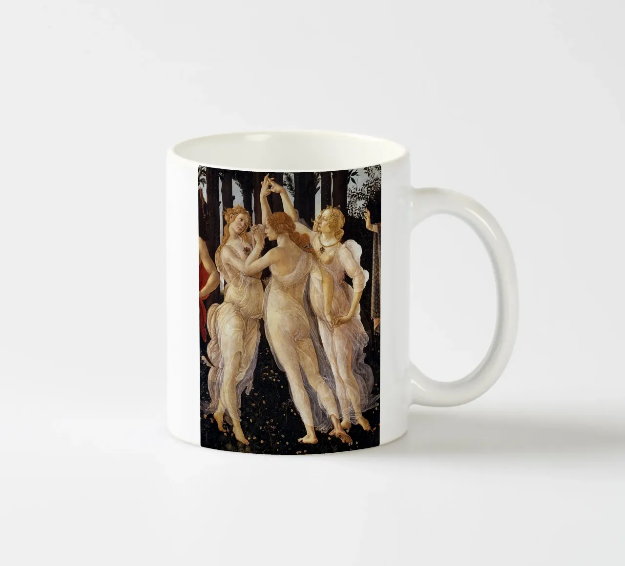 Le tre grazie - Botticelli tazza in ceramica da Timeless Artworks