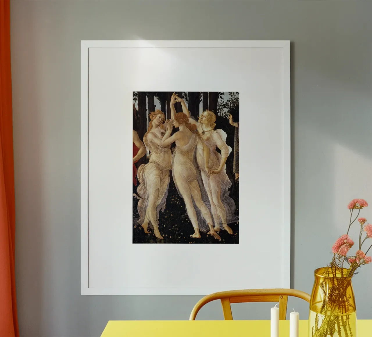 Le tre grazie - Botticelli carta hahnemühle da Timeless Artworks